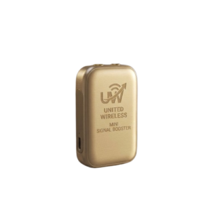 United Wireless Mini Signal Booster Gold Aluminum Network Amplifier