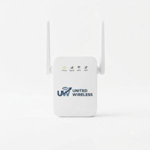 United Wireless Dual Antenna Wi-Fi Range Extender & Signal Booster